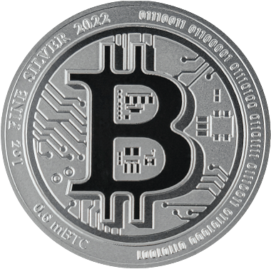 Bitcoin 1 oz Silver Coin 2022