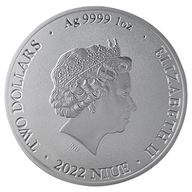 Bitcoin 2022 1 oz Silver Coin