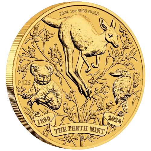 1 oz The Perth Mint 125th Anniversary 2024 Gold Coin